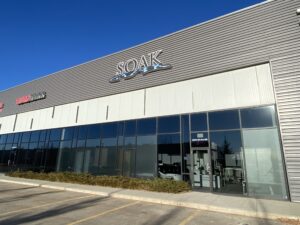 Outside of the Soak store